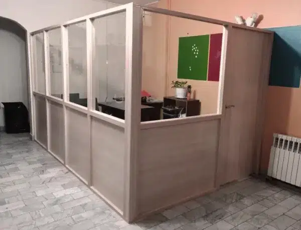 پارتیشن ام دی اف اداری 9 K150 پارتیشن تک جداره اداری ام دی اف