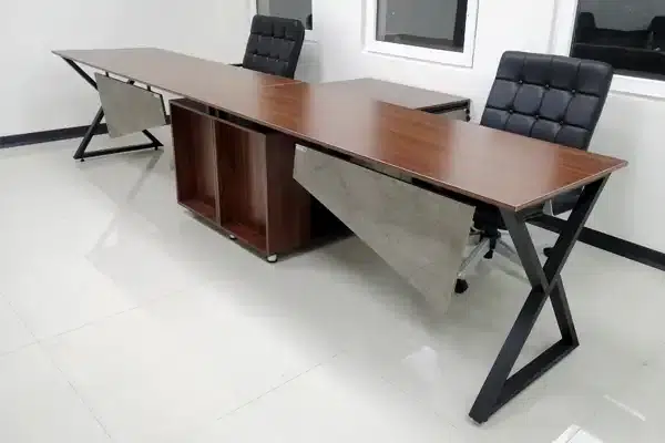 میز اداری دفتر کار پایه فلزی