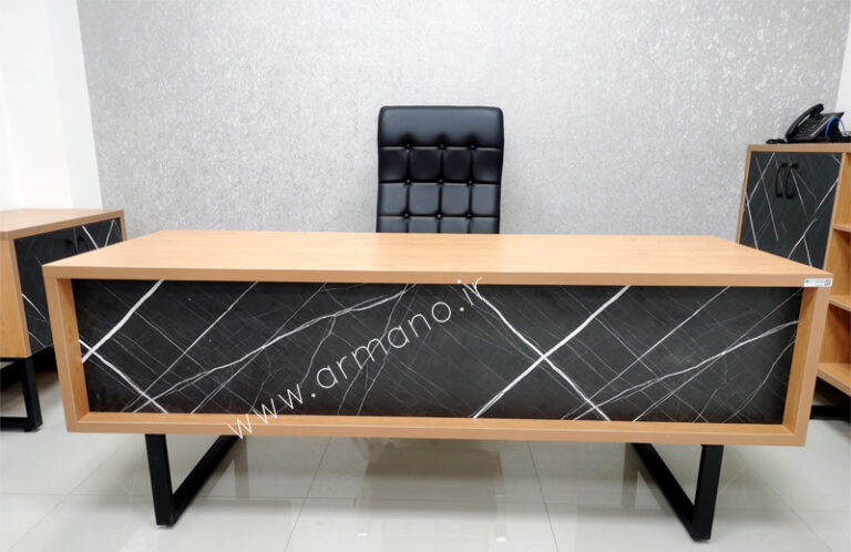 میز کارمندی مدرن کشو دار پایه فلزی