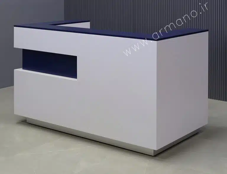کانتر اداری مدرن ام دی اف مشکی رنگ چوب Co 135