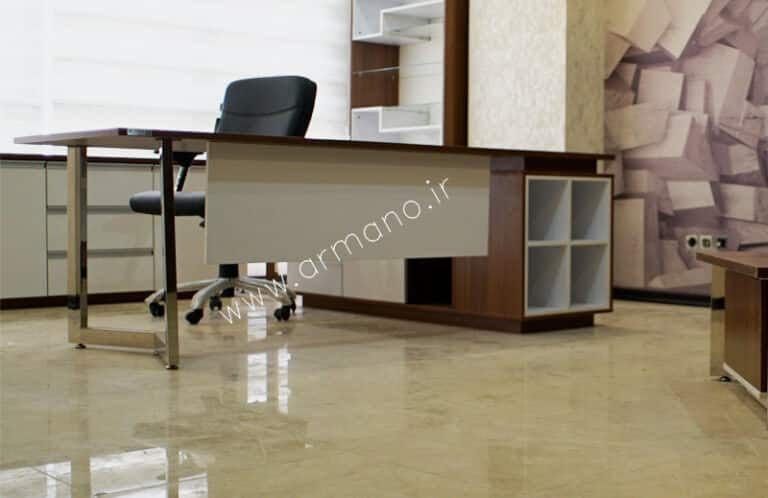 Modern Management Deskمیز مدیریت مدرن پایه استیل Mo111