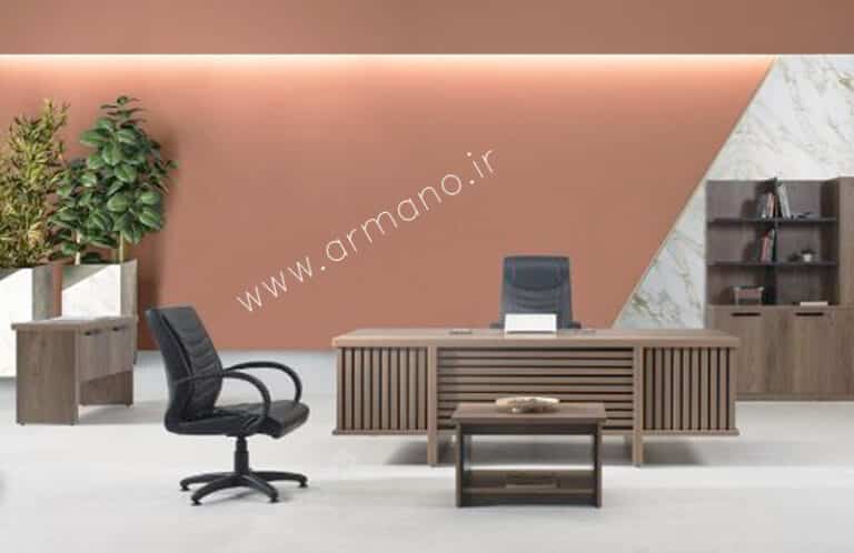 Executive Desk Classicمیز مدیریت کلاسیک طرح دار Mo128
