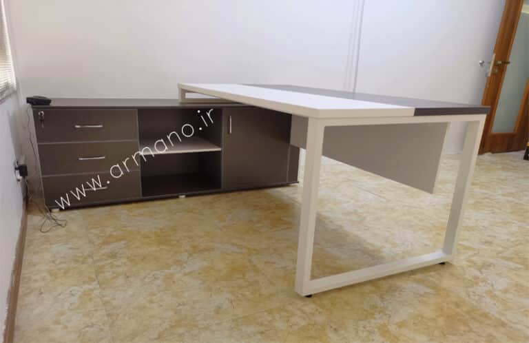 Executive Desk میز مدیریتی پایه فلزی Mo122