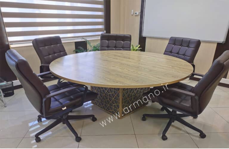میز کنفرانس گرد طرح دار 4نفره Co133 Conference Table