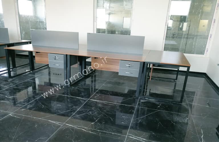 میز گروهی پایه فلزی 5 نفره Workstation Ws109