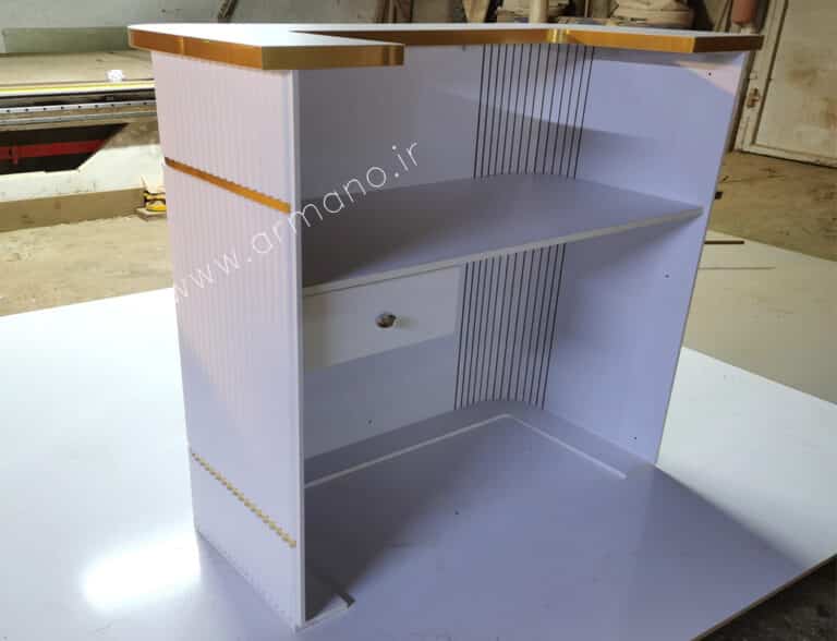 کانتر کوچک نمایشگاهی سفیدSmall Shop Counterco150
