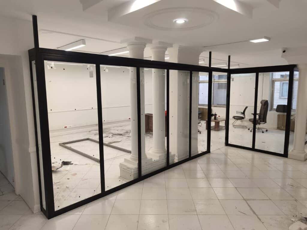پارتیشن تک جداره آلومینیومی