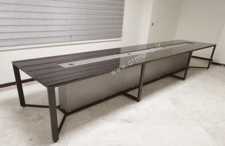 میز کنفرانس 12نفره پایه فلزی Cf125