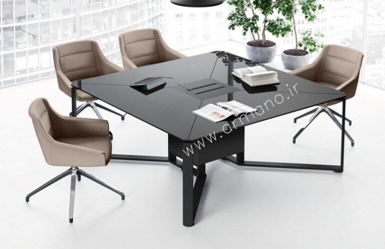 میز کنفرانس 4نفره چهار گوش Cf126