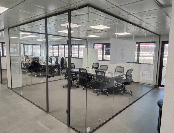 پارتیشن شیشه ای فریم لس Fr 200