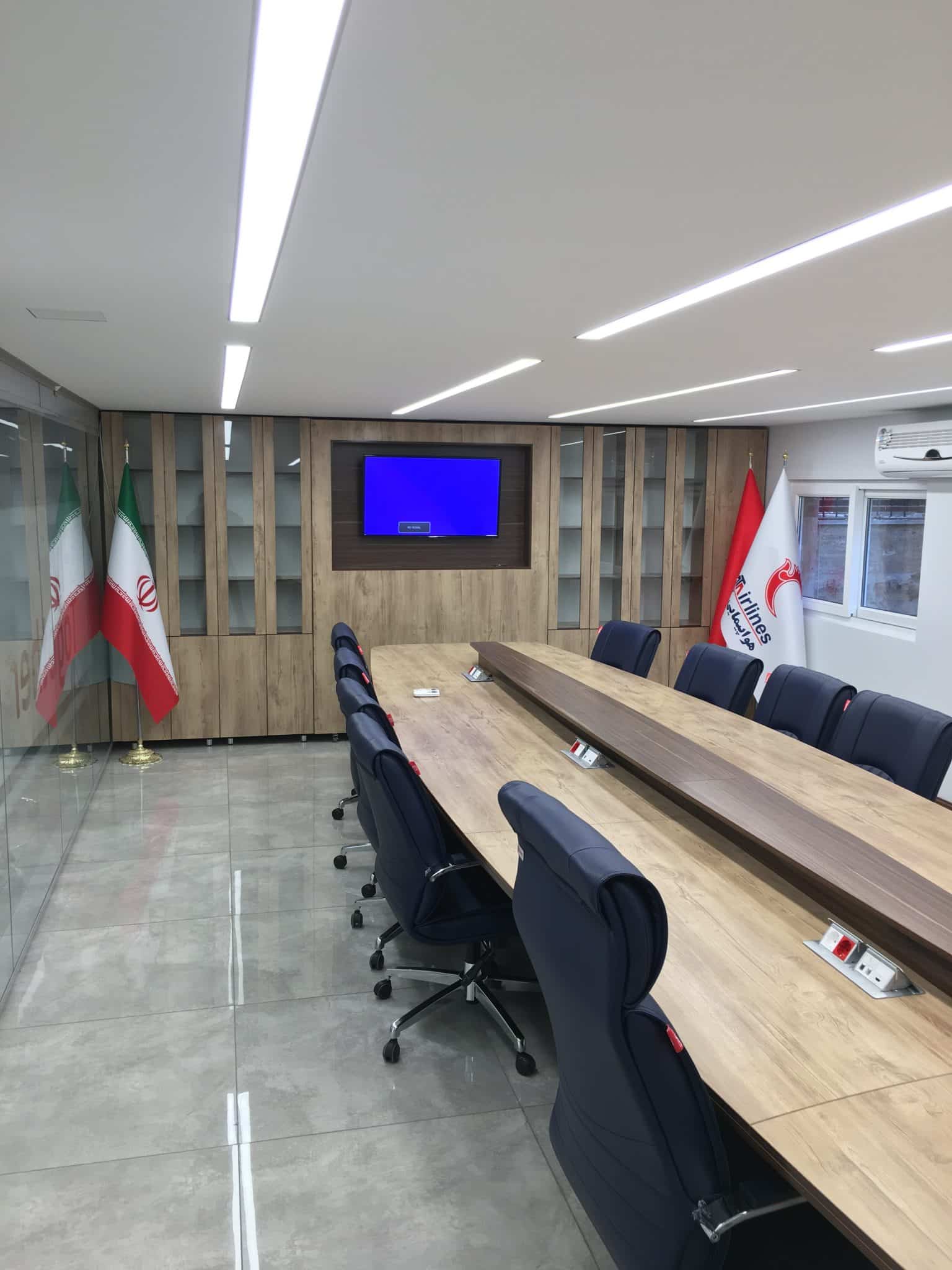 میز کنفرانس بیضی۱۰ نفره
