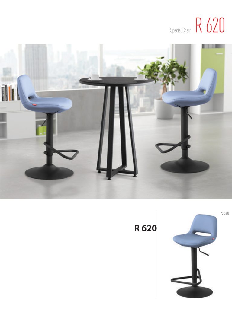 صندلی کافه اپن آشپزخانه R620 رنگ آبی